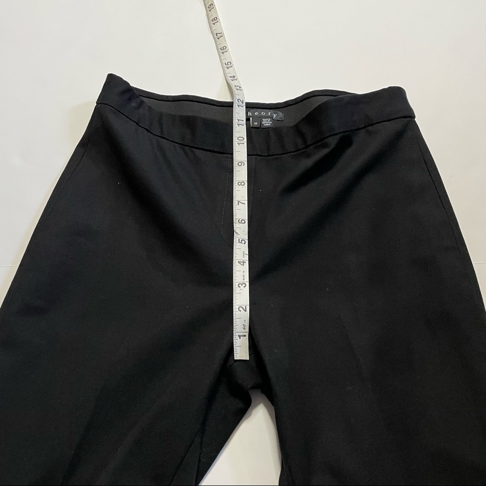 Theory Designer Flare Trouser Pants Business Casual Stretchy Dress Pants Size 10 - Picture 5 of 7